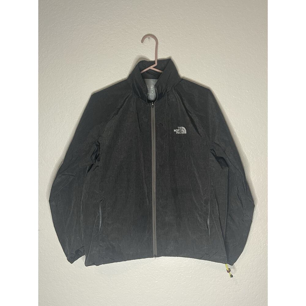 North Face Running Jacket Windbreaker Size S Grey Wind Resistant